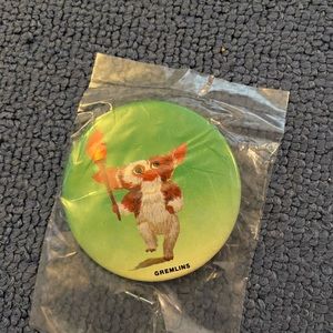 Gremlins vintage pin back button